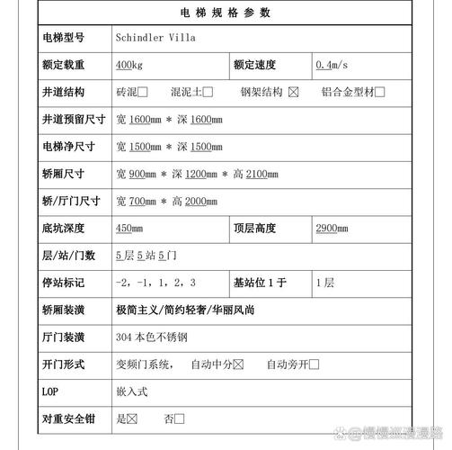 家用电梯尺寸一般多大